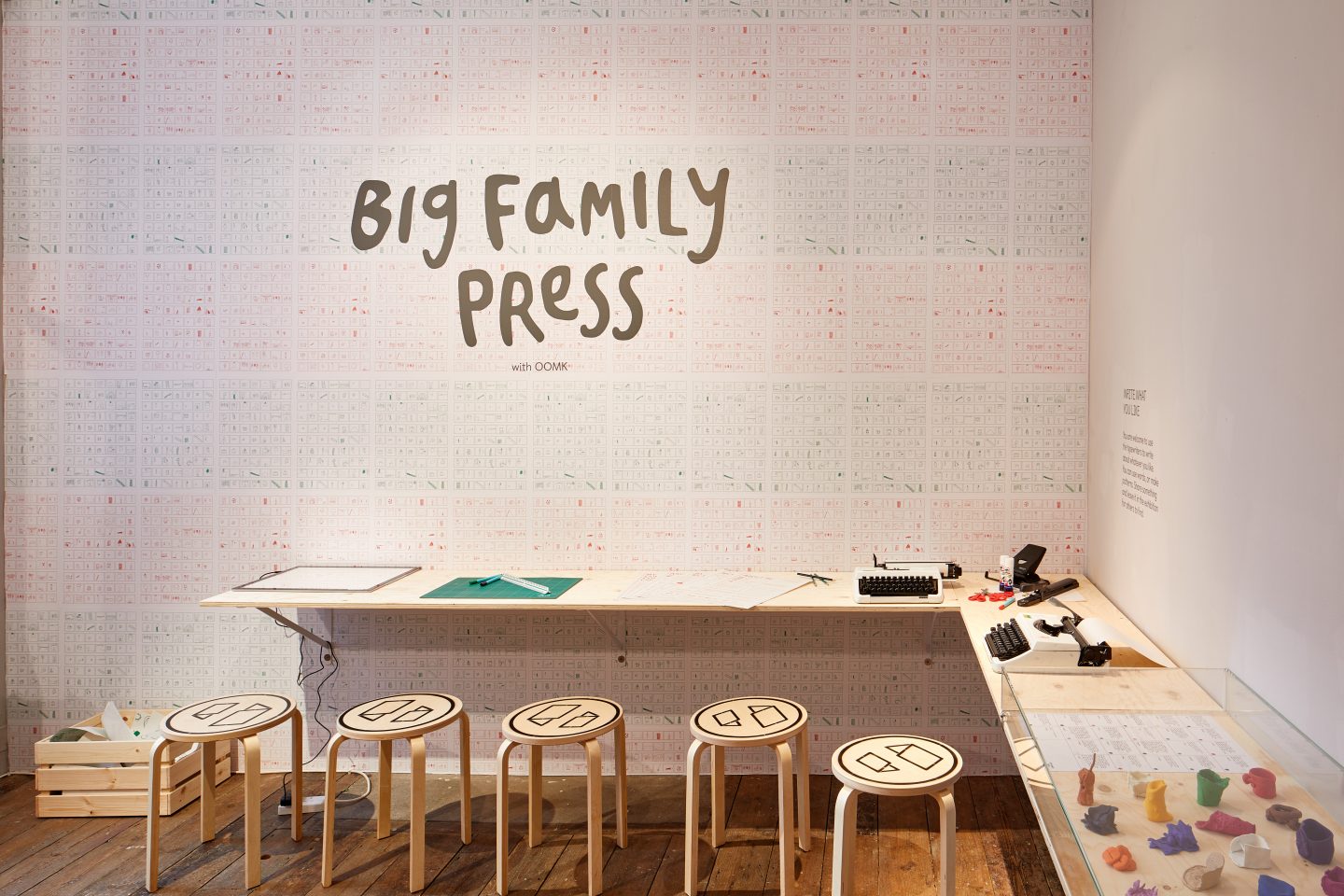 Big Family Press with OOMK, South London Gallery, 2018. Photo: Andy Stagg
