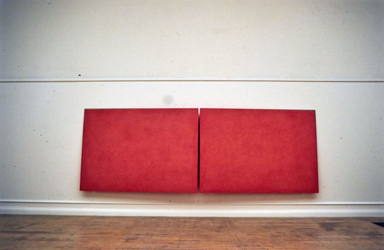 Installation view of Ettore Spalletti 1995 exhibition.

