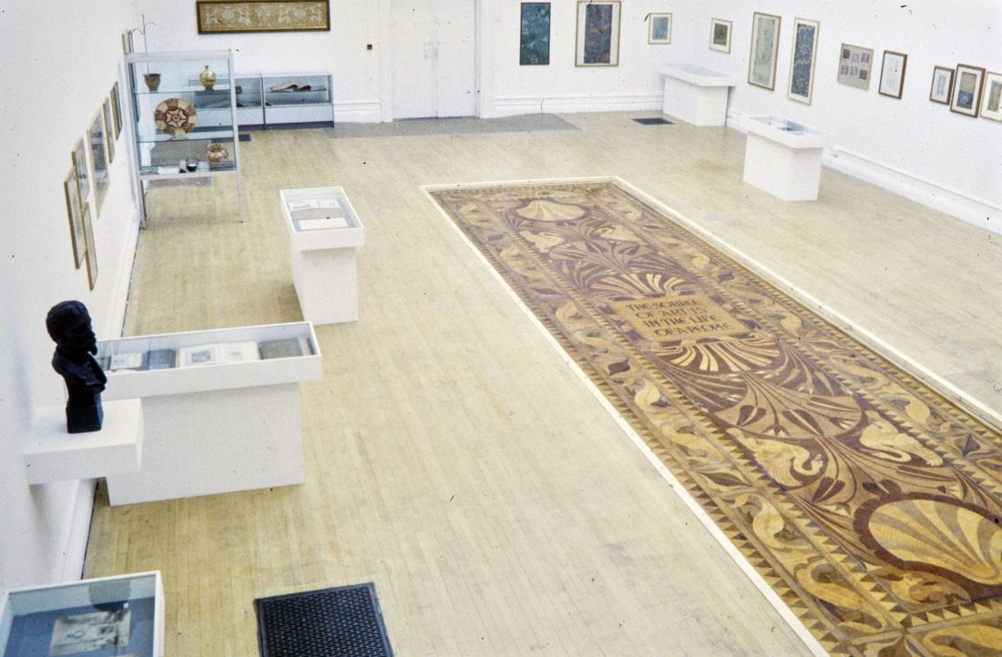 <p>Installation view of Walter Crane Floor and Exhibition, South London Gallery, 2001.</p>
